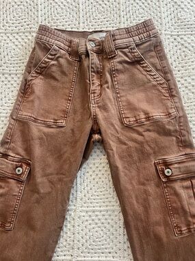 Vervet Los Angeles Brown Cargo Jeans Sz 27